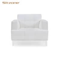 Luxury office reception waiting room office leather single sofa chair