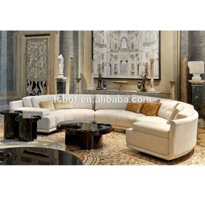 hotel luxury living room furniture sets circle living room sofas luxury and cozy fabric sofa F005