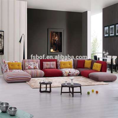 latest china home living room furniture modern sofa set 7 seater waiting room fabric sofa cama