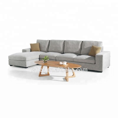 living room furniture low price L shape fabric sofa set