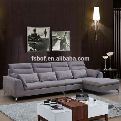 latest china home living room furniture modern couch sofa waiting room fabric sofa