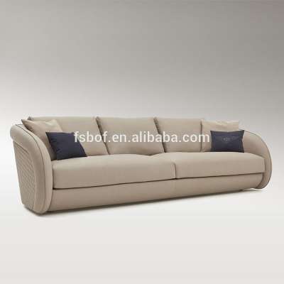 high quality very nice hotel furniture set antique round sleeper sofa luxury villa european living room furniture F007