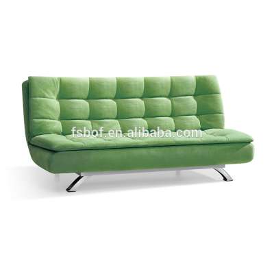 Simple design metal single wooden sofa cum bed designs LS101