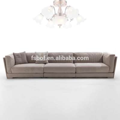 high-end villa custom furniture chesterfield loveseat fabric combination sofa sets F015